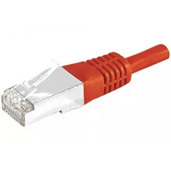 EXERTIS CONNECT 858306 Cat.6A S/FTP patch kabel, 5 m, rdeč, tanek zaščitni ovratnik