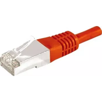 EXERTIS CONNECT CAT.6a F/UTP patch kabel, rdeč, 20 m, 10 Gbps, RJ45, Slim Strain Relief 859541