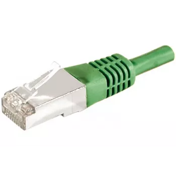 EXERTIS CONNECT Cat.6a F/UTP patch kabel, 25 m, zelen, 10 Gbps, RJ45, Slim Bend Protection 859557