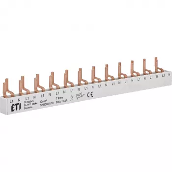 ETI 002921150 izolirana nožasta zbiralka SKN0021/10 za ETIMAT 1N, KZS 1M, 1-polna, 10 modulov, 63 A