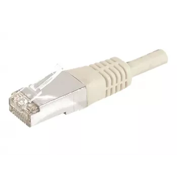 EXERTIS CONNECT Cat.6a F/UTP patch kabel, 3,0 m, siv, 10 Gbps, Slim Snagless Boot 859506