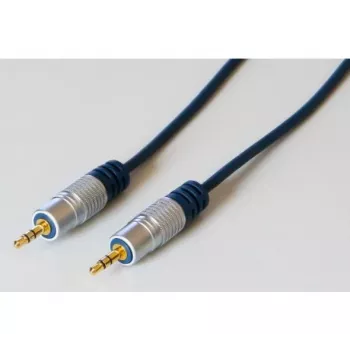 EXERTIS CONNECT profesionalni slimline avdio kabel, 3,5 mm stereo jack vtič na vtič, 5,0 m, črn 987995
