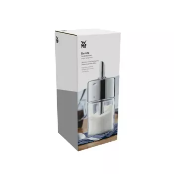 WMF Basic dozirnik za sladkor 200 ml, Cromargan® nerjavno jeklo in steklo, srebrna/prozorna