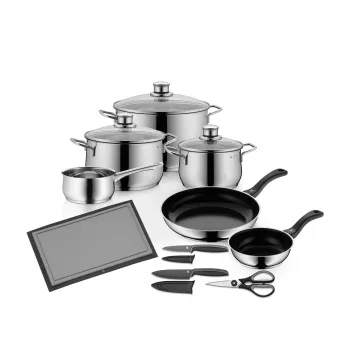 WMF Diadem Plus 10-delni set posode, srebrn 3201001275