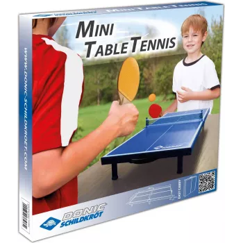 DONIC SCHILDKRÖT mini namizni tenis set, moder, zložljiv, 68 x 33 x 9 cm, z 2 loparjema, mrežo, 2 žogicama 838576