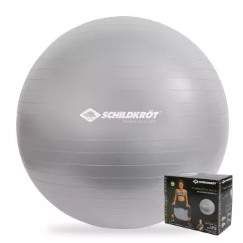 SCHILDKROT gimnastična žoga 65 cm srebrna Anti-Burst 960156