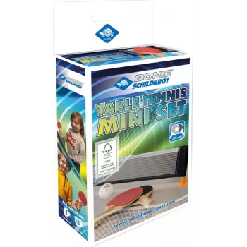 DONIC SCHILDKRÖT mini namizni tenis set - 2 FSC loparja (140 x 90 mm), žogica, mreža 788460
