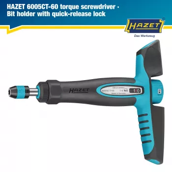 Hazet 6005CT-60 momentni izvijač 1-6 Nm DIN EN ISO 6789-2:2017