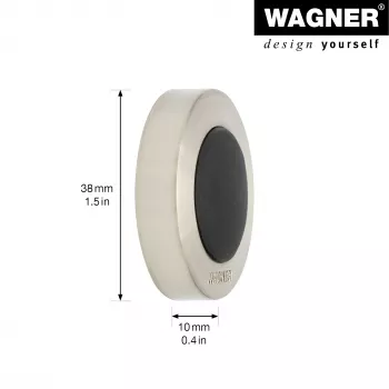 Wagner design yourself EH 5140 stenski omejevalnik vrat, vijačen ali lepljen, tlačno liti cink in polna guma (15514011)