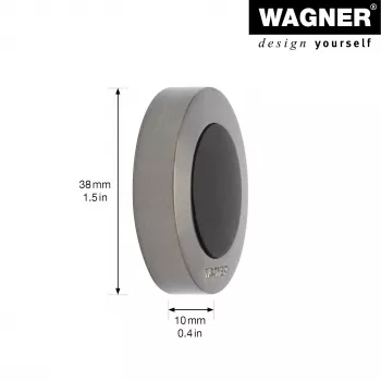 Wagner design yourself EH 5138 omejevalnik vrat iz tlačno litega cinka s polno gumo, mat nikljan (15513811)