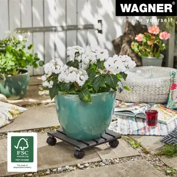 WAGNER Multi Roller WPC antracit 60 dvojna kolesca 60kg kvadratna (20050001)