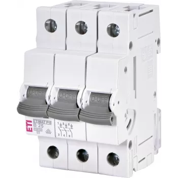 ETI ETIMAT P10 3-polni B25 25A 10kA odklopnik, 415V AC/DC