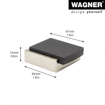Wagner design yourself EH 5159 stenski omejevalnik vrat, vijačen ali lepljen, tlačno liti cink in polna guma (15515911)