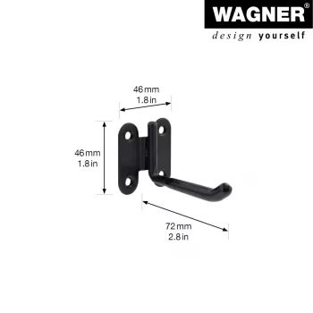 Wagner design yourself stenski nosilec WH 2091, črn (15209101)