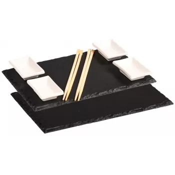 Kesper komplet servirnih plošč iz akacijevega lesa, 2 kosa, 30 x 15 x 1,5 cm, naravno naoljen