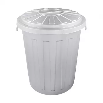 KEEEPER posoda za odpadke Mats 23L Maxi Ø36x42cm srebrna