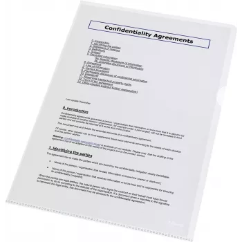 LEITZ Esselte Standard Plus luknjičaste prosojnice A4, 100 kosov, prozorne, polipropilen 56218