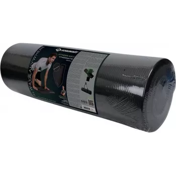 SCHILDKROT fitnes podloga 15 mm, črna, nedrseča, NBR, 183x61 cm, s trakom za nošenje 960160