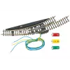 Märklin tirna širina Z elektromagnetna ukrivljena kretnica levo - črno-rumena 8568