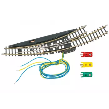 Märklin tirna širina Z elektromagnetna ukrivljena kretnica levo - črno-rumena 8568