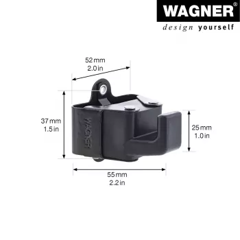 Wagner design yourself obešalnik WH 2098 enojni kavelj črn 2 kosa (15209802)