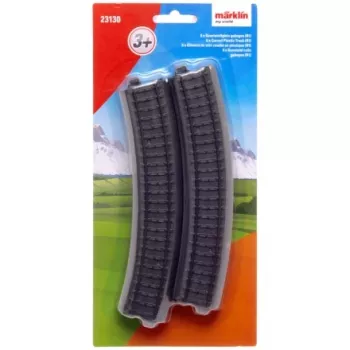 Märklin World 23130 H0 6-delni set ukrivljenih plastičnih tirov