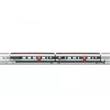 Märklin 043453 H0 SBB Giruno dodatni set vagonov, 2-delni, obdobje VI, AC, LED notranja osvetlitev