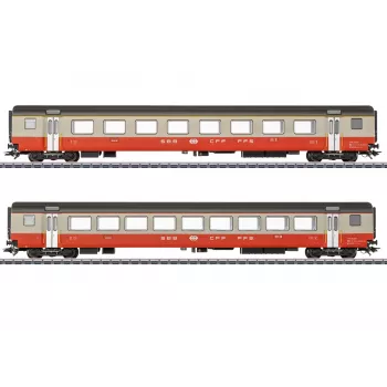 Märklin 42191 H0 2-delni set potniških vagonov Swiss Express SBB