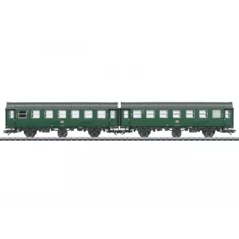 Märklin 43186 H0 par predelanih vagonov 2. razreda DB obdobje IV