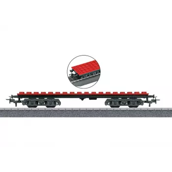 Märklin 44734 H0 vagon za gradbene bloke, črno-rdeč