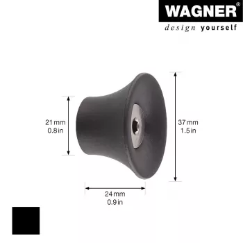 Wagner design yourself TULIP obešalnik za garderobo GH 0301, 1 kavelj, črn 17030121