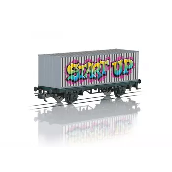 Märklin 44831 H0 pokriti tovorni vagon, Märklin Magazin letni vagon 2001, epoha V, AC, Relex spenjače