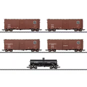 Märklin 045667 H0 AC Southern Pacific komplet 5 tovornih vagonov US