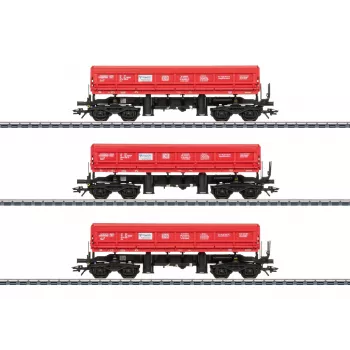 Märklin 48458 H0 komplet 3 vagonov s stranskim prekucnikom Fas DB Schenker Rail Polska S.A.