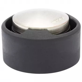 Wagner design yourself EH 5171 omejevalnik vrat, tlačno lit cink z gumijastim odbojnikom, Ø 5 cm, mat nikelj/črna 15517111
