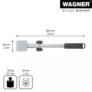Wagner design yourself MM 4121 dvigalo za pohištvo, srebrno, 38 cm (20412101)