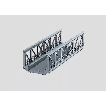 Märklin 074620 rešetkasti most za H0 modele železnic (merilo 1:87), siv, enotirni, 360 mm