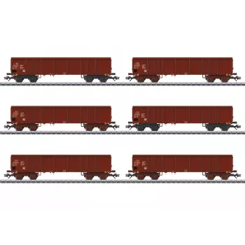 Märklin 046919 H0 AC pokriti tovorni vagon Gms 30 Deutsche Bundesbahn epoha III