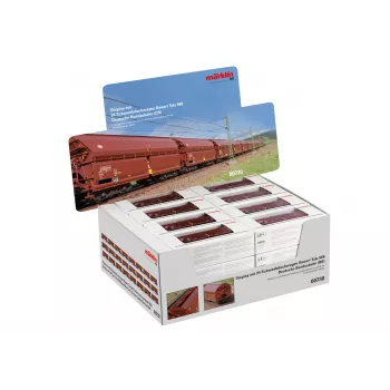 Märklin 000730 H0 24-delni set vagonov s pomično streho Tals 968 DB epoha IV AC