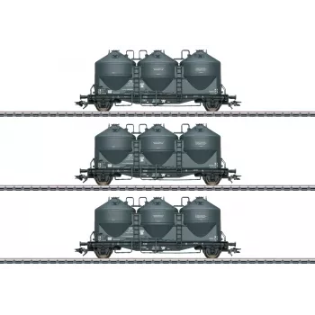 Märklin 48264 H0 3-delni set silosnih vagonov za prah Kds 67 DB