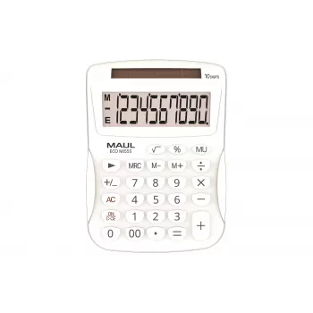 MAUL ECO MJ 555 namizni kalkulator, bel, 12-mestni, dual power, 7263502