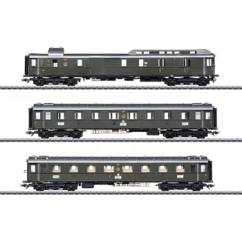 Märklin 42490 H0 komplet 3 vagonov hitrih vlakov PwPost4ü-28 DRG