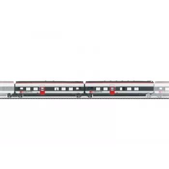 Märklin 043452 H0 komplet dodatnih vagonov 2 za Giruno SBB, 2 vmesna vagona, obdobje VI