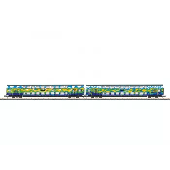 Märklin 87306 Z set dvonadstropnih vagonov Touristik 1 DB AG - 2 dvonadstropna vmesna vagona