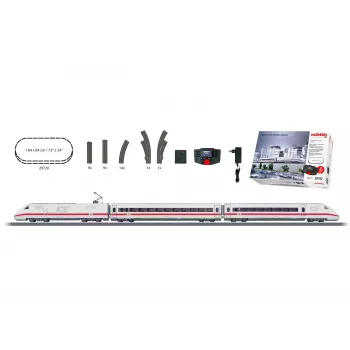 Märklin 29792 ICE 2 digitalni začetni komplet H0 AC z Mobile Station 2, 5-delni vlak, oval tir C, epoha VI