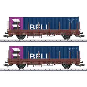 Märklin 046939 H0 pokriti tovorni vagon Gms 30 DB obdobje III AC