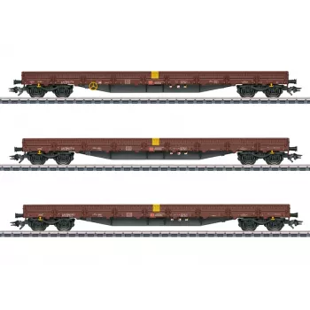 Märklin 047162 pokriti tovorni vagon Gms 30 AC H0 obdobje V rjav