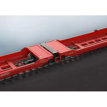 Märklin 47470 H0 tovorni vagon z drsnimi stenami Hbbillns 305 DB AG obdobje V