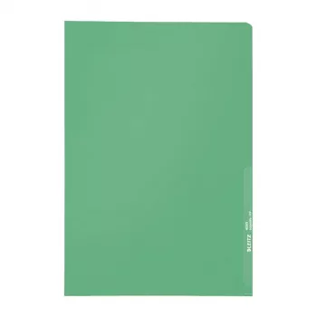 Leitz A4 žepi za dokumente, 0,13 mm PP, zeleni, 100 kosov 40000055