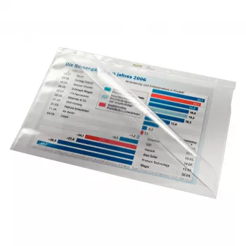 Leitz 4744-0000 prozorna PVC mapa za dokumente A4, 2 luknji, paket 50 kosov